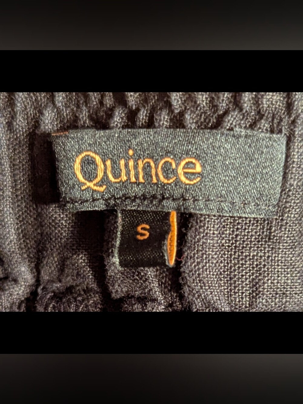 Quince Black 100% European Linen Maxi Skirt Small - Picture 3 of 4